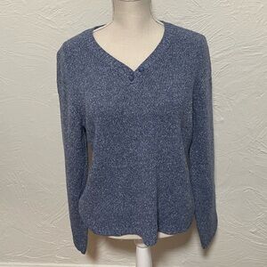 Croft & Barrow Blue Knit Sweater